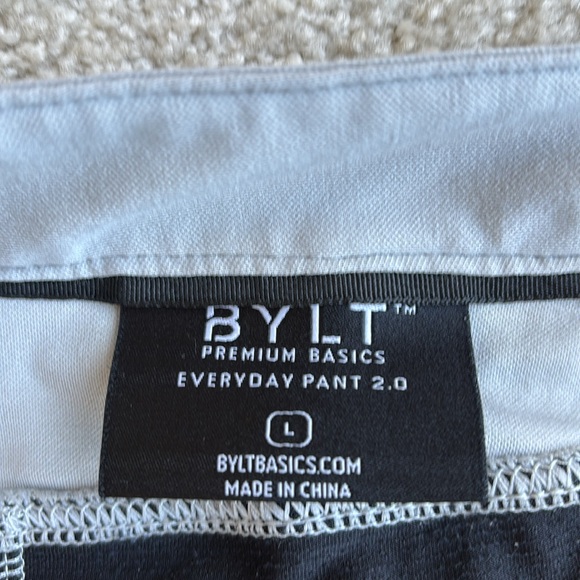 BYLT Everyday Pant 2.0 Straight Leg Stretch Performance‎ Golf Gray Mens Large - Picture 3 of 15